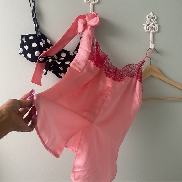 🌸JAPNA Sandro Paris FranceTwo-tone pink lingerie top size small NEW WITH TAG 🏷 - Picture 4 of 7